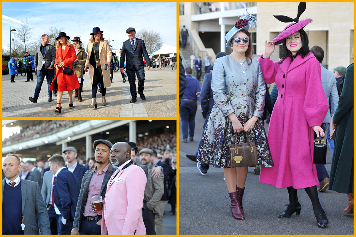 Racegoers at The Cheltenham Festival